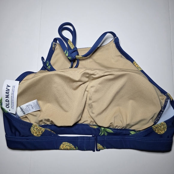 Old Navy Pineapple Swimsuit 2 Piece Sz M NWT - Picture 3 of 10